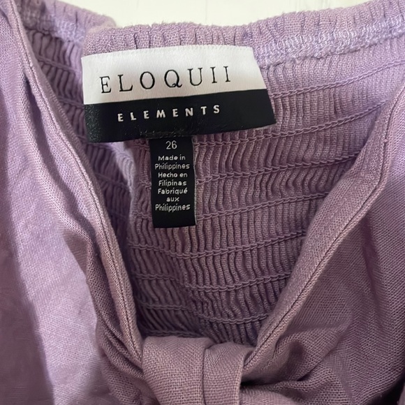 Eloquii Elements Linen Maxi Summer Plus Dress sz26 - Picture 2 of 5